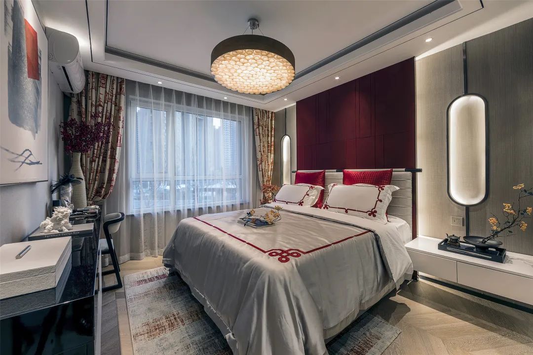 125㎡優(yōu)雅新中式，加入很多中式元素裝飾，營造氛圍感