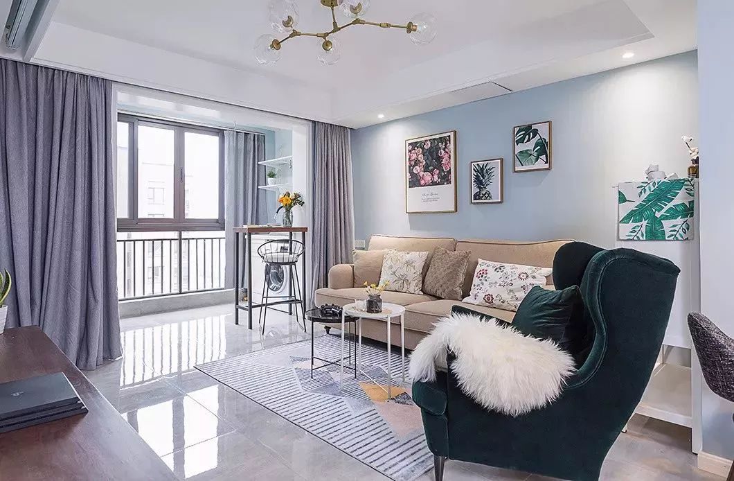 北歐風(fēng)三房，清新中又有典雅感，好喜歡的設(shè)計(jì)